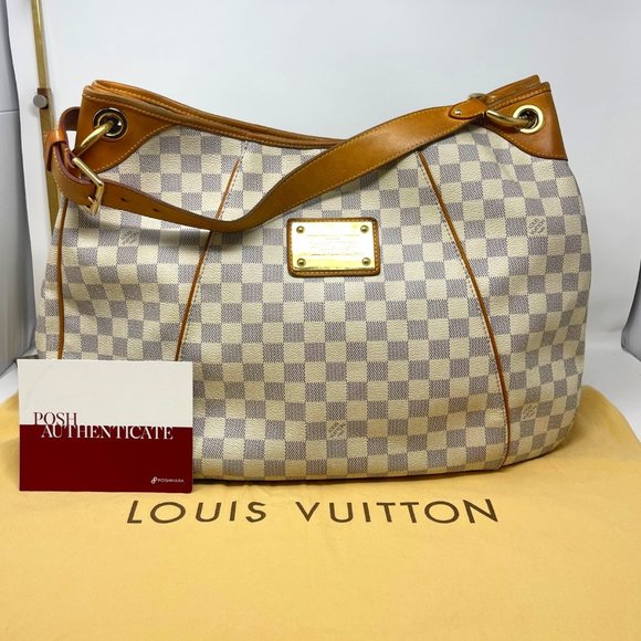 LOUIS VUITTON Damier Azur Galliera GM Shoulder Bag - Picture 2 of 16